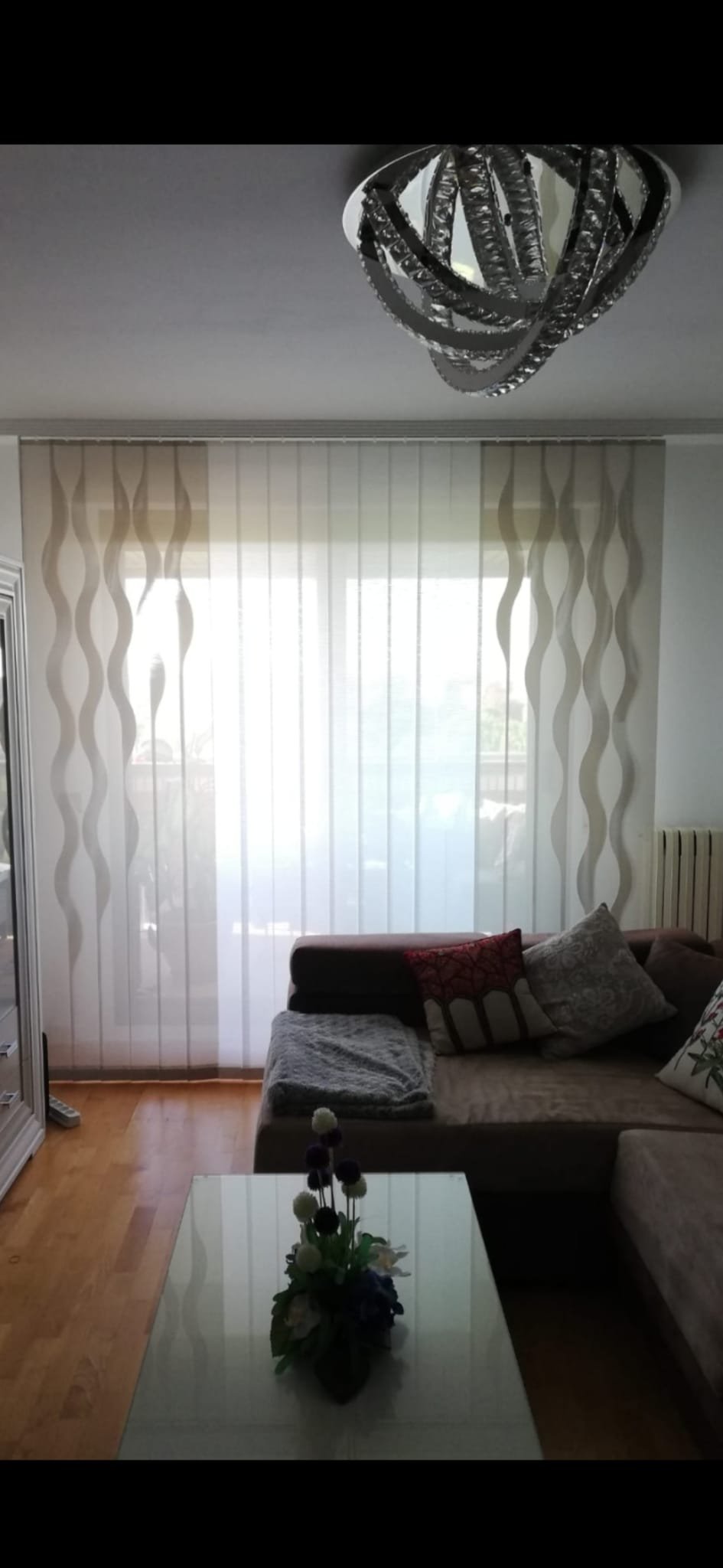 Cortinas de lamas verticales